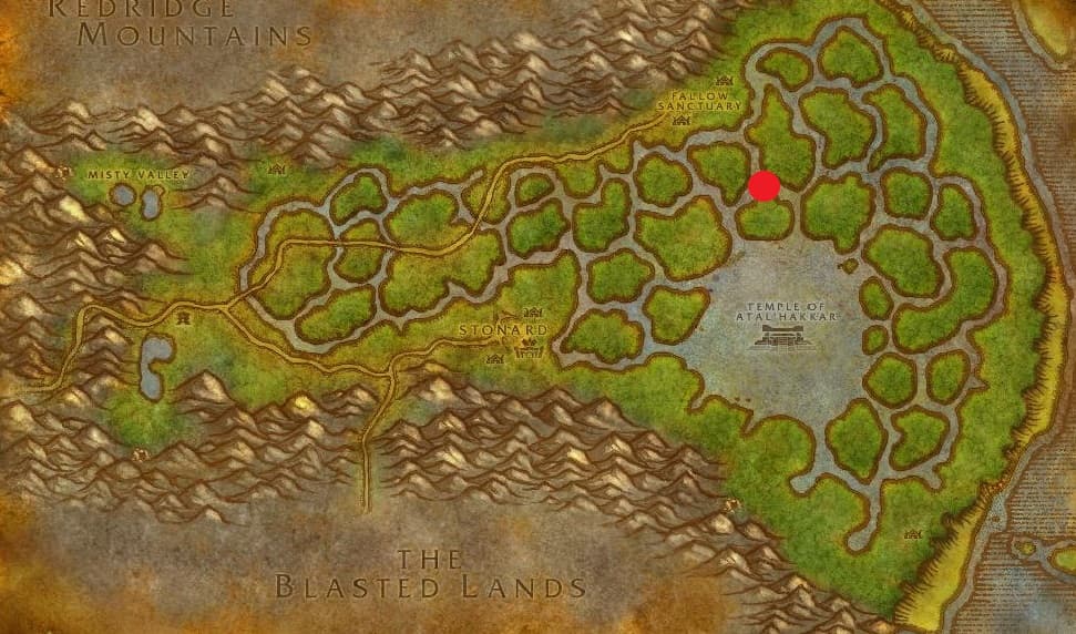 swamp of sorrows map