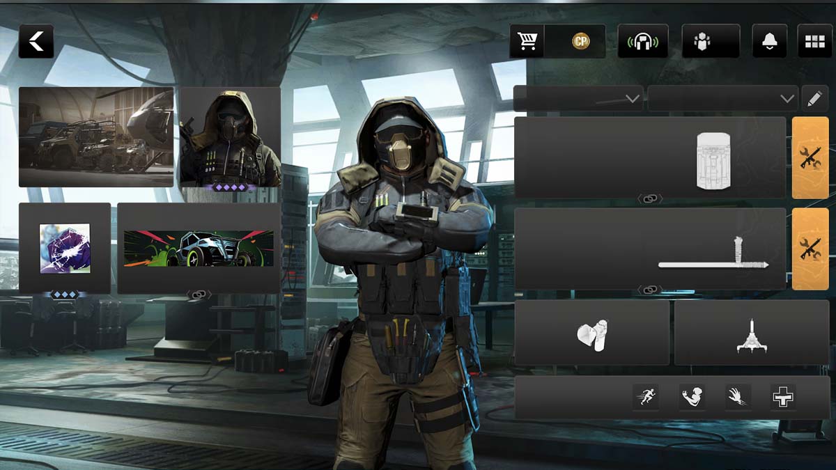 COD Warzone Mobile main character menu