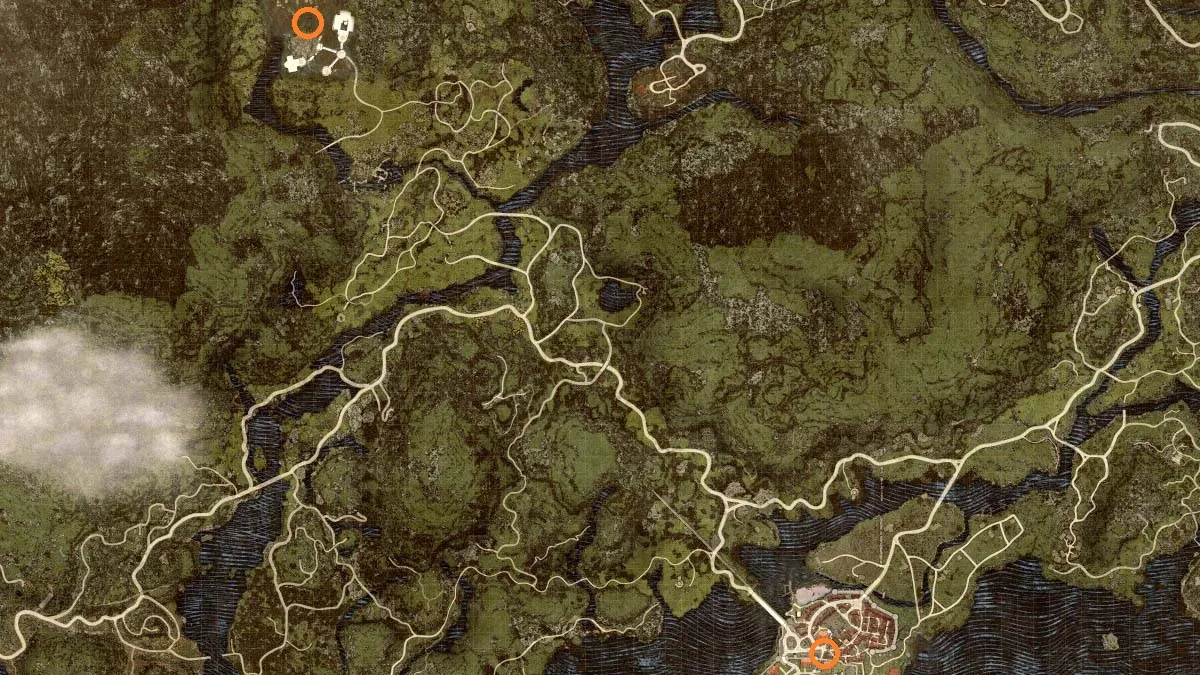 Portcrystal locations on the north of the Dragon's Dogma 2 map.