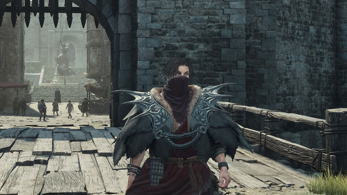 An Arisen wearing the Saurianscale Cape in Dragon's Dogma 2