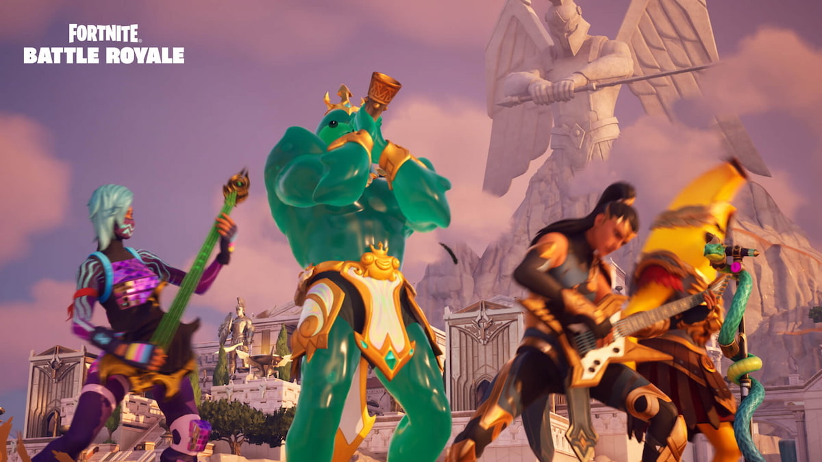 players playing musical instruments in Fortnite