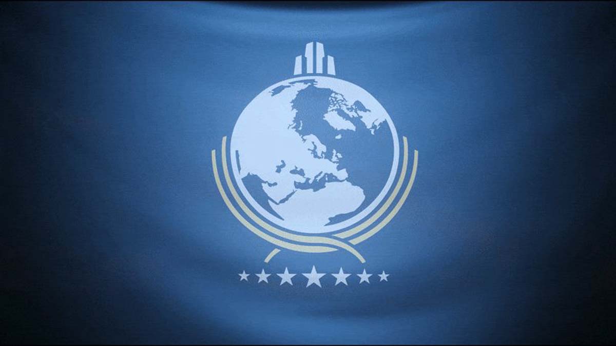 Super Earth logo in Helldivers 2