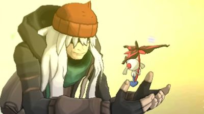 AZ holds Floette in his hands in Pokemon X & Y
