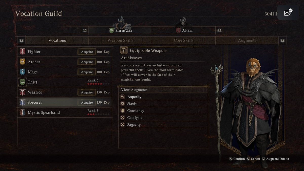 the sorcerer vocation in dragon's dogma 2