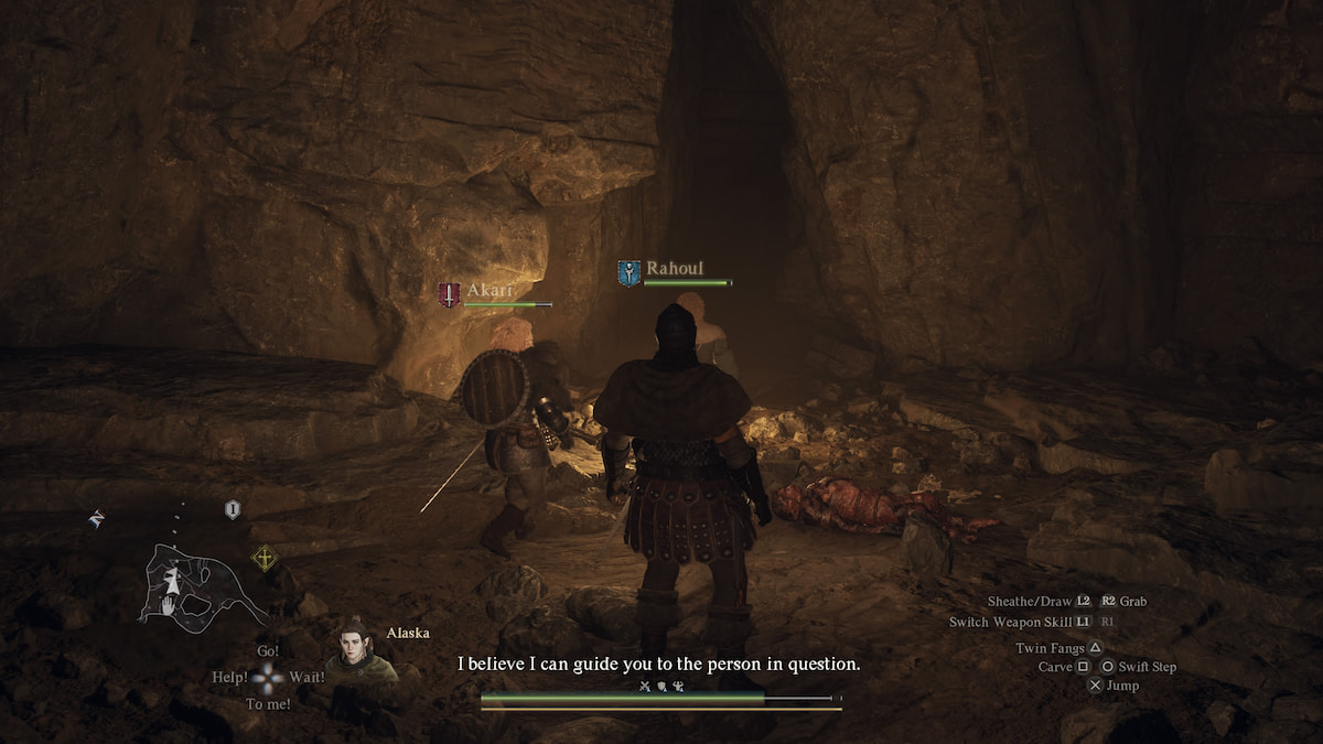 the arisen in dragon's dogma 2 in a mine