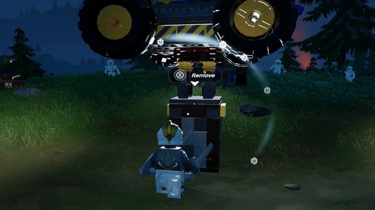 Prompt to remove jack on top of the car jack, car above it