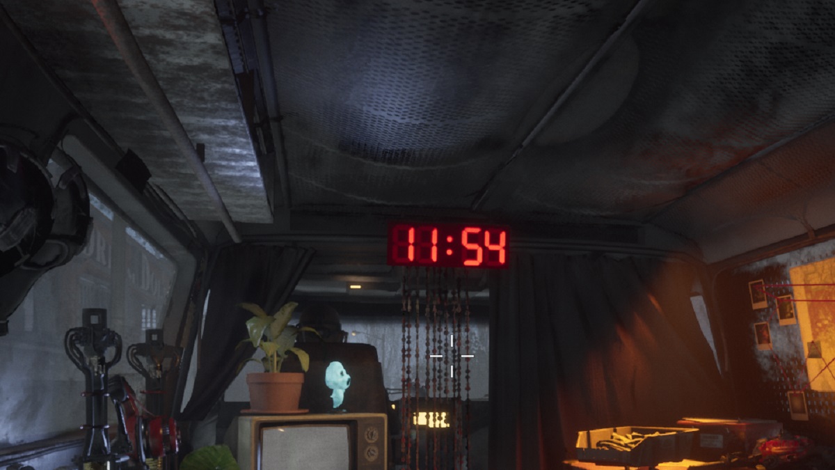 Clock in the Hunters' van