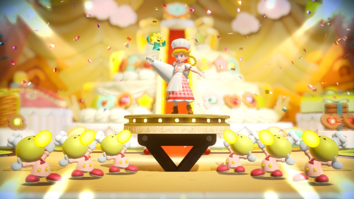 Patissiere Peach finishes the level