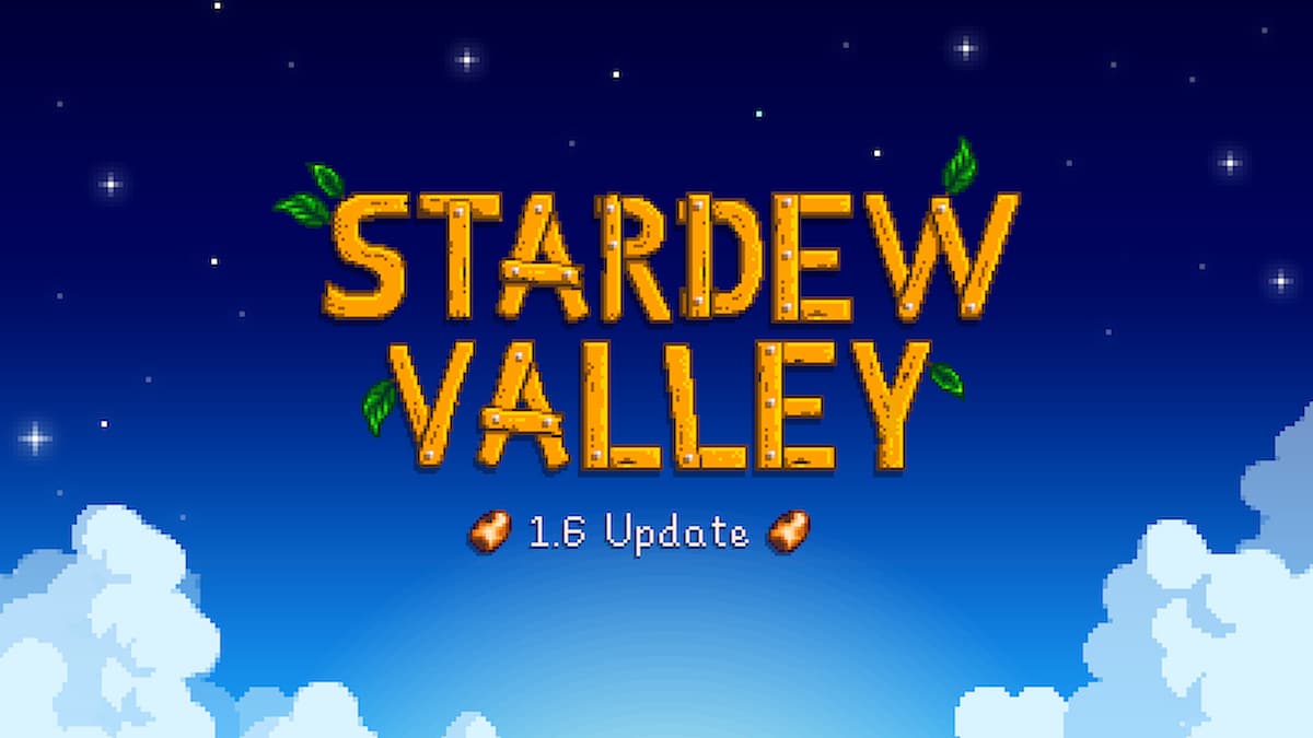 Stardew Valley 1.6 update logo.