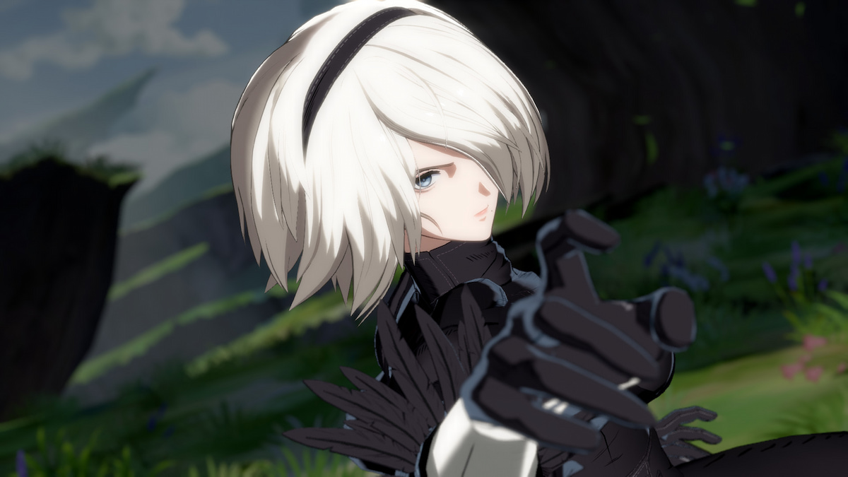 2B with the Granblue Fantasy Versus Rising Blindfoldless mod.