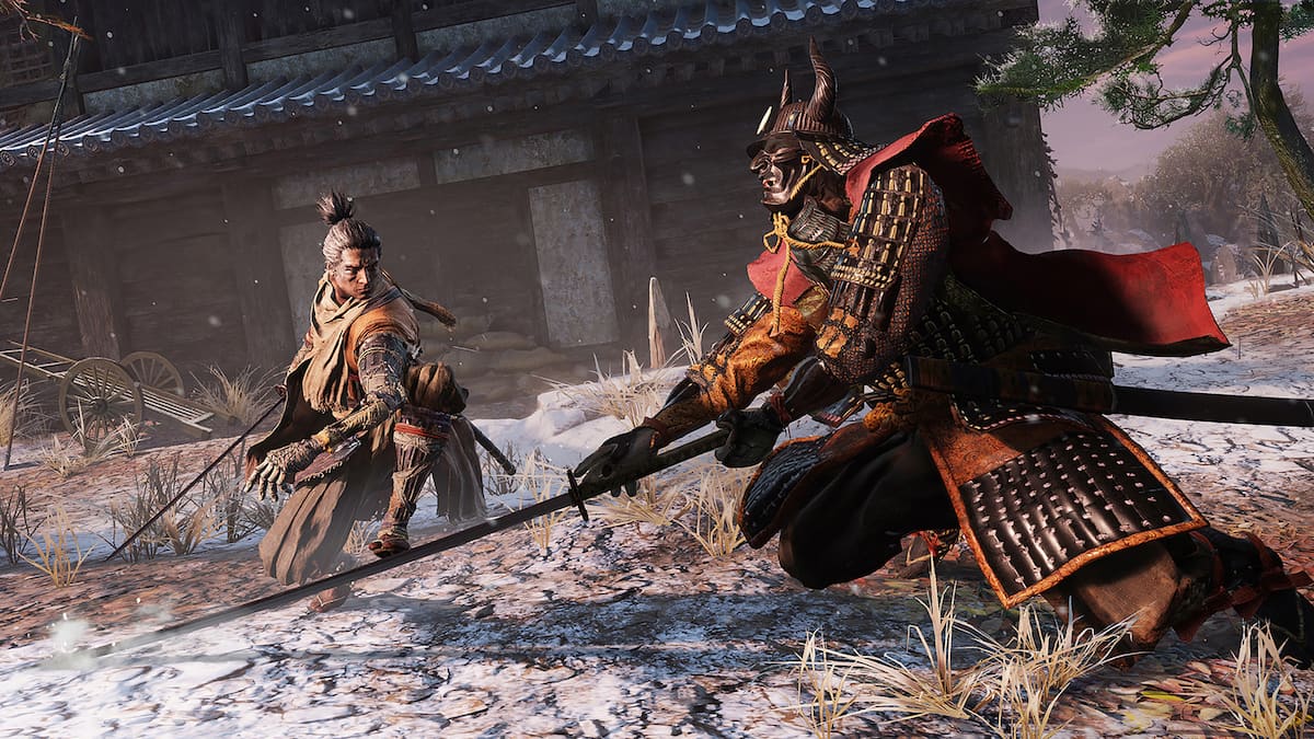 sekiro player parrying a katana
