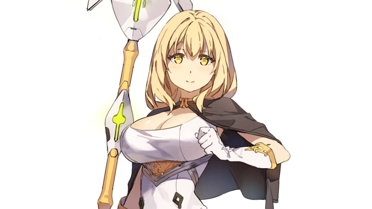 Yuna character's official key art for Yggdra Chronicle