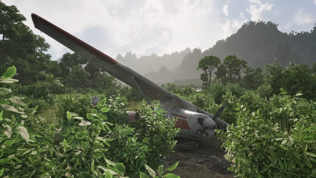 Crashed plane found in-game Gray Zone Warfare