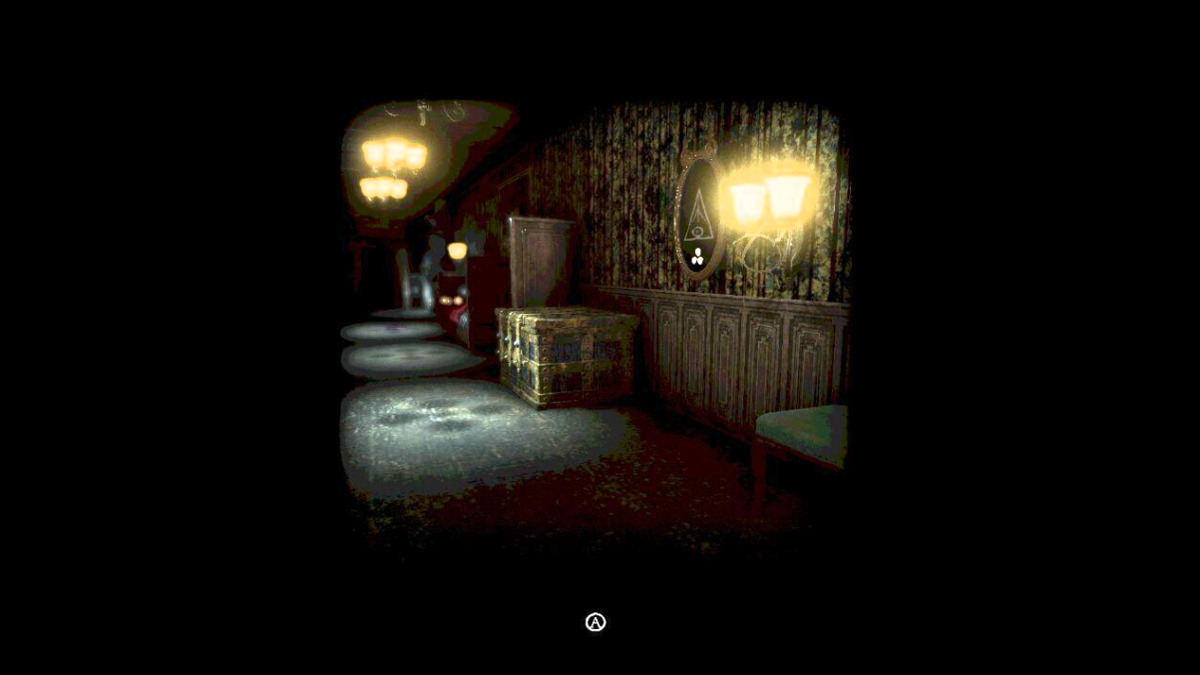 Taking a picture of Mirror One for the Gatehouse Puzzle in Withering Rooms