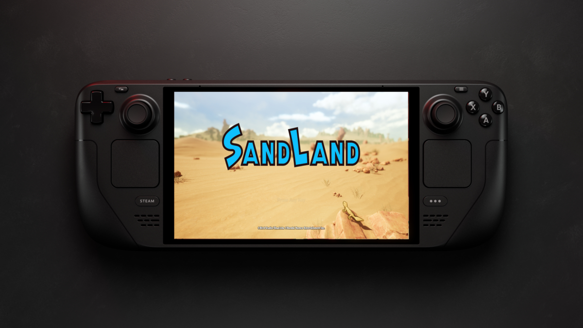 Playing Sand Land on the Steam Deck.
