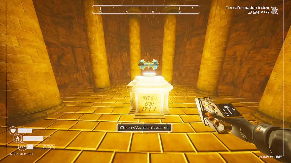 Warden's Altar in Chamber Planet Crafter