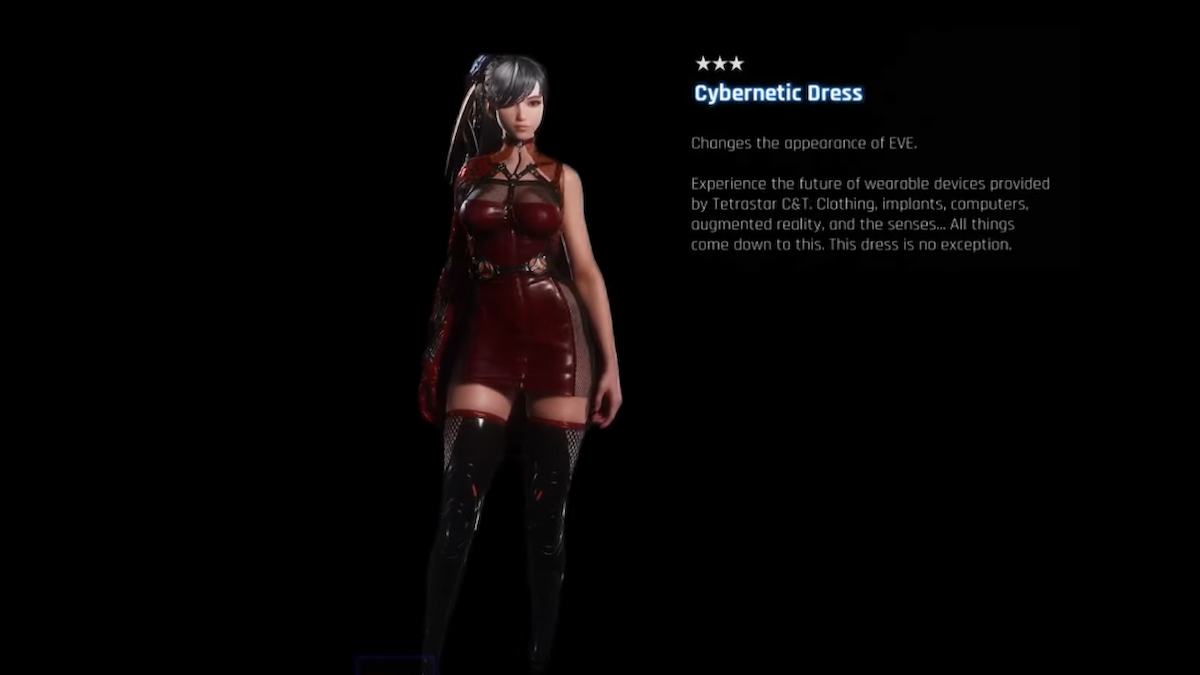 stellar blade cybernetic dress skin for eve