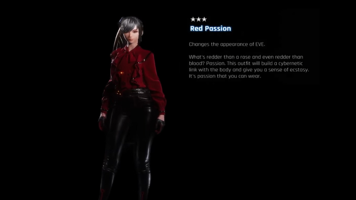 stellar blade red passion skin for eve