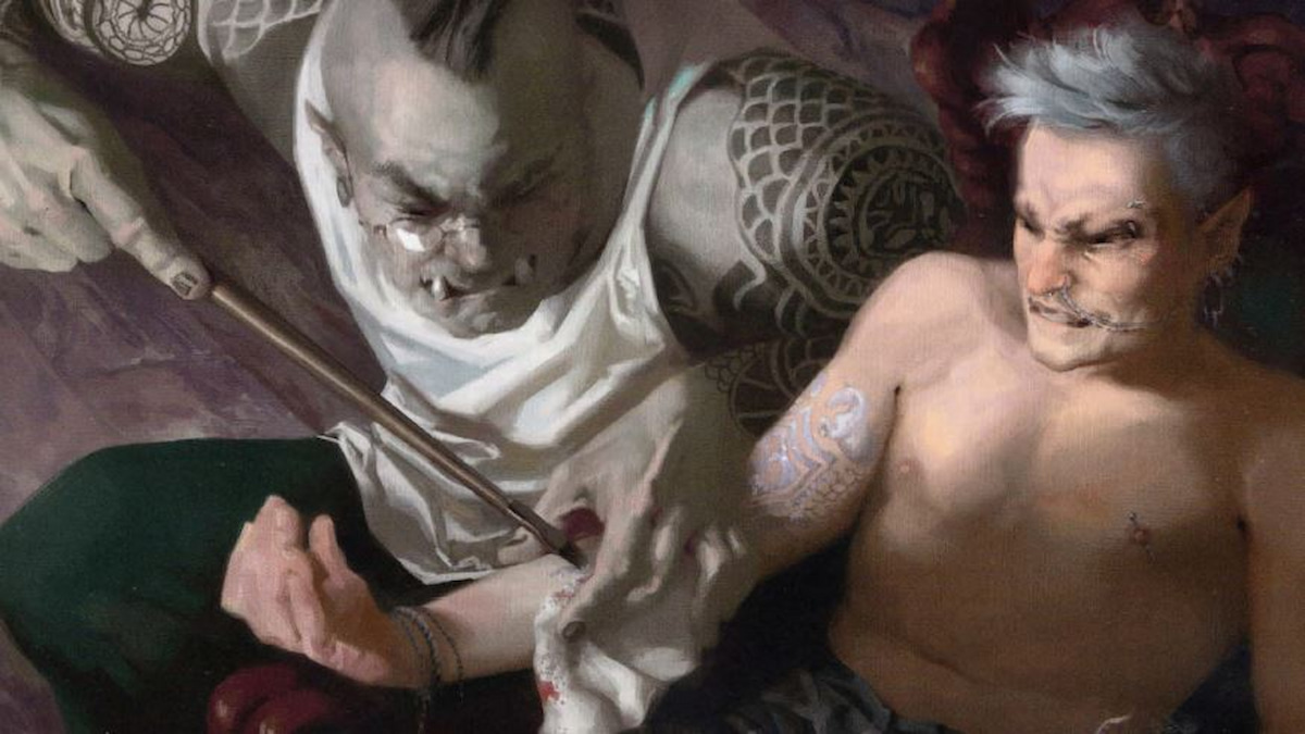 a dnd character gets a magical tattoo