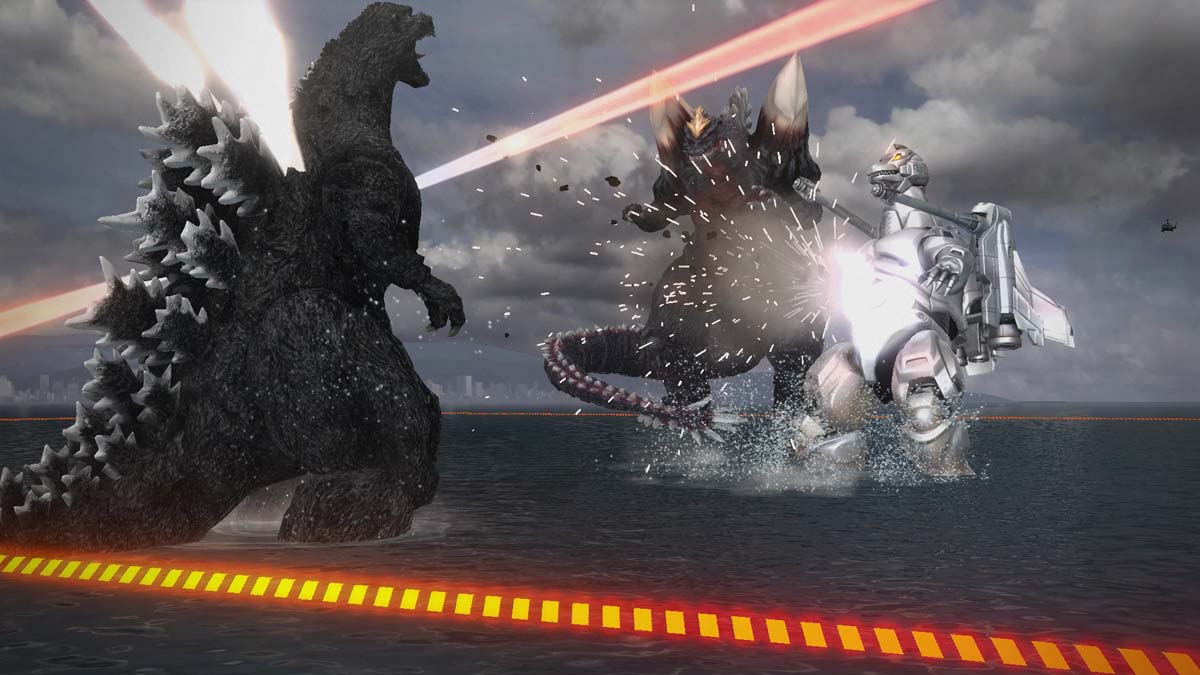 Godzilla fights Kaiju in the sea in Godzilla: The Game