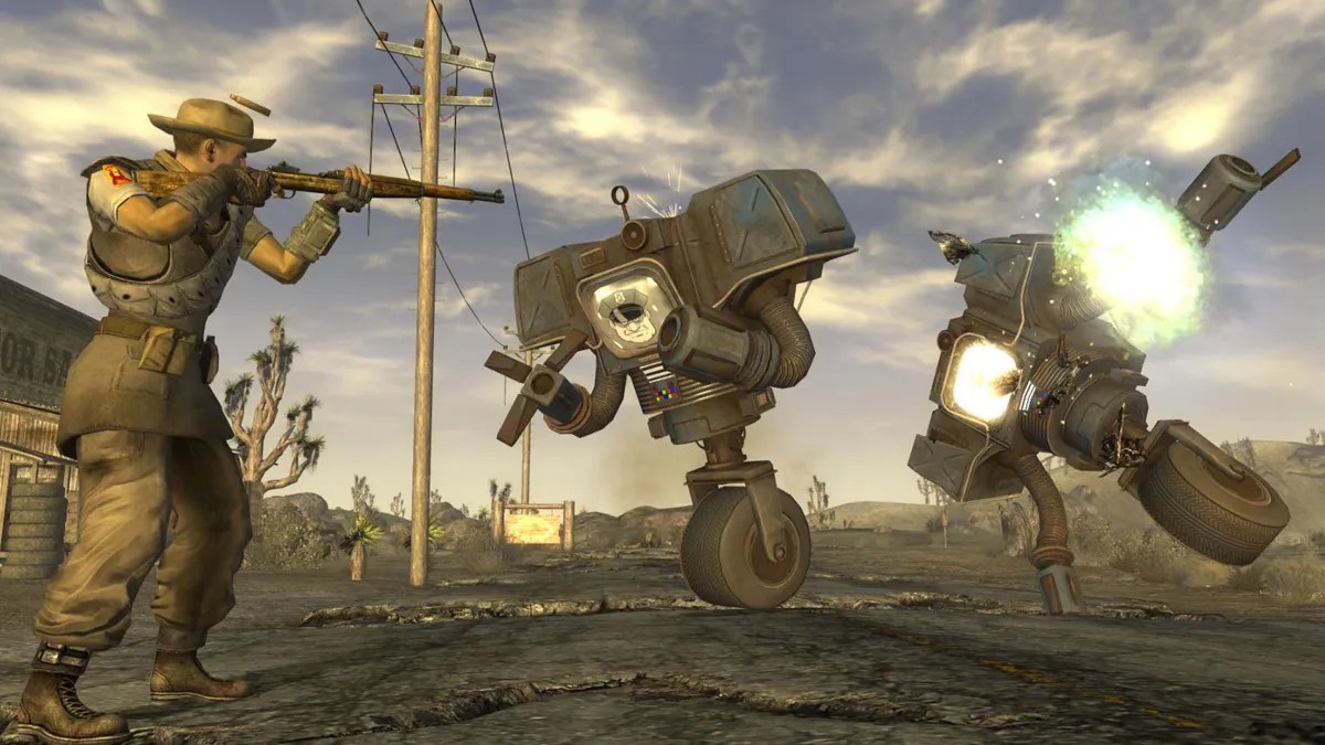 fighting robots in fallout new vegas