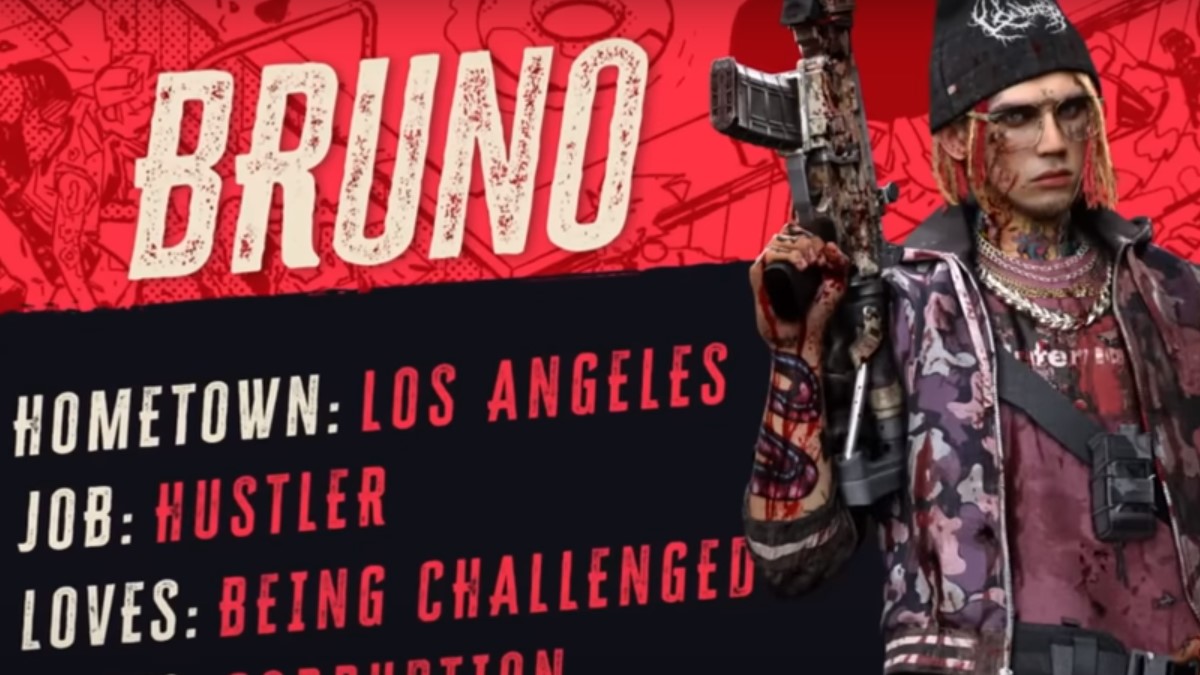 Bruno-Charakterkarte aus Dead Island 2