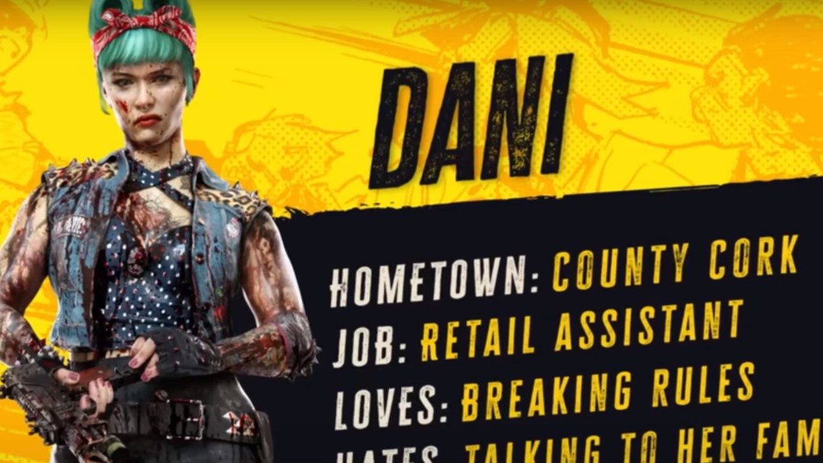 Dani character card from Dead Island 2