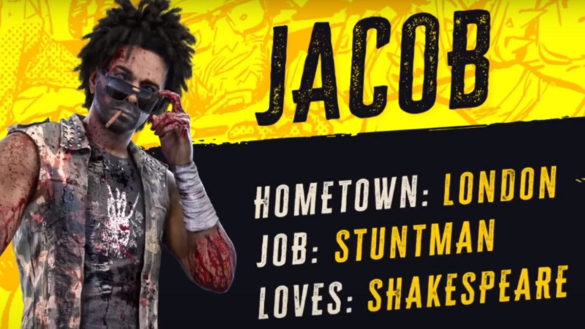 Jacob character card from Dead Island 2
