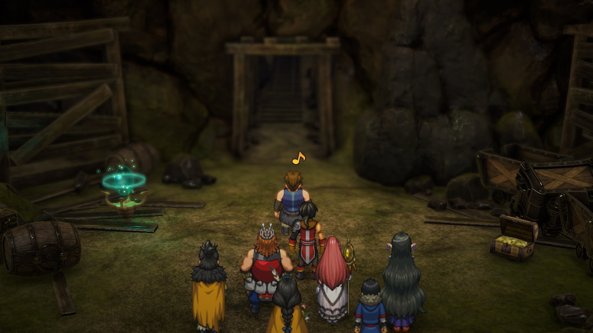 Nowa and party meeting Galdorf in Abandoned Mines