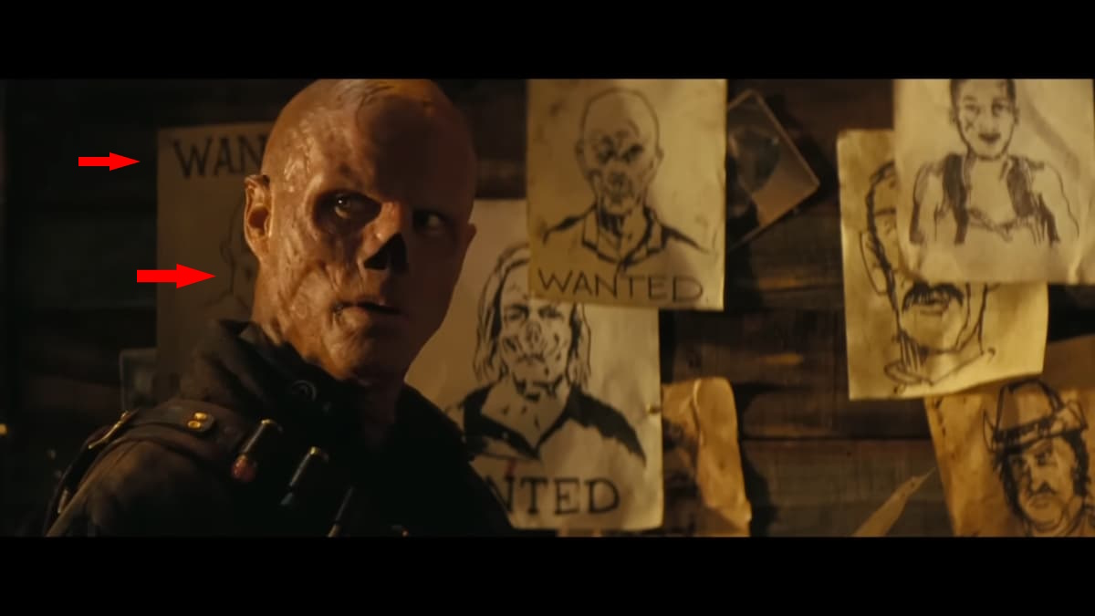 Wanted posters behind The Ghoul in episode 6.