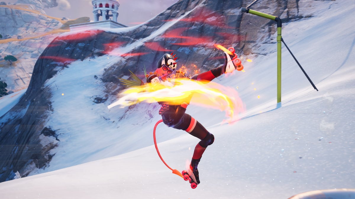 Player using firebending abilities, an arc of fire around them
