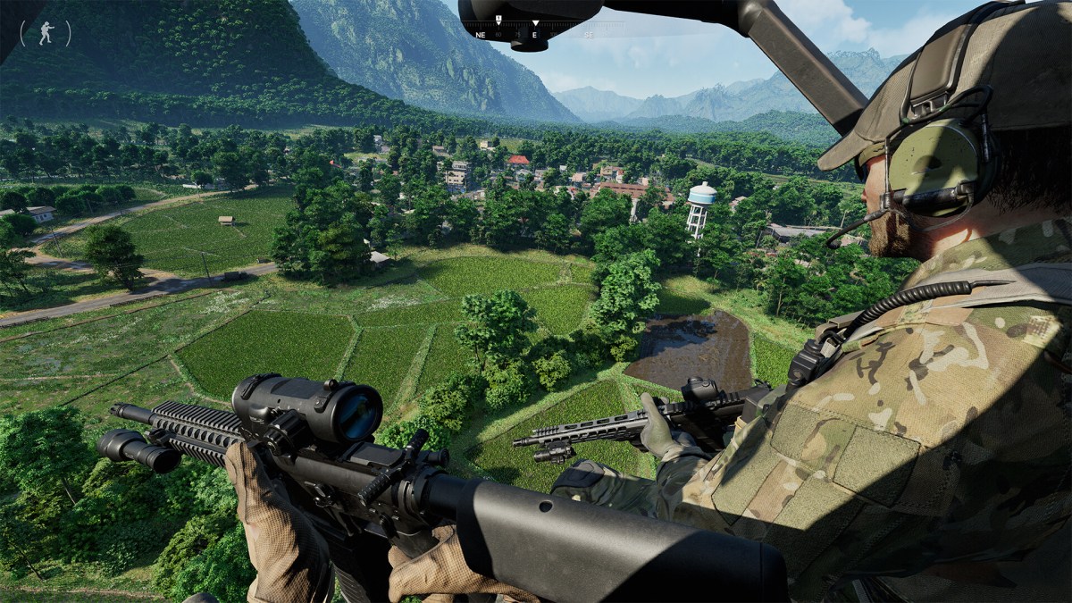 Operators flying to an objective in Gray Zone Warfare