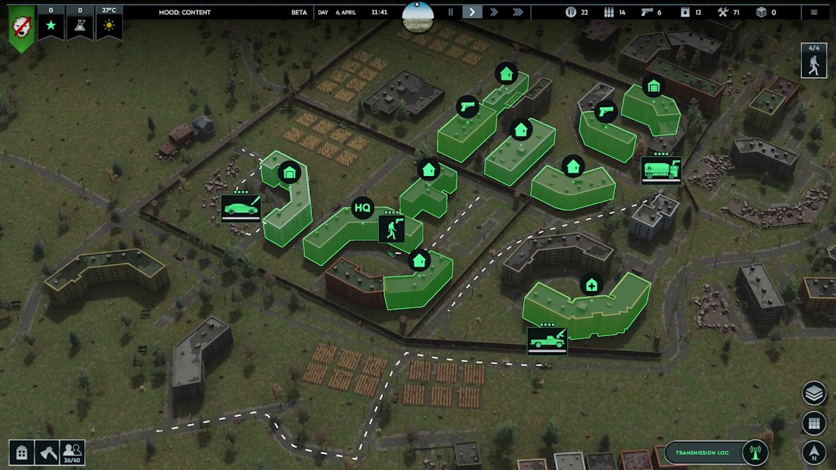 A large walled city in Infection Free Zone.