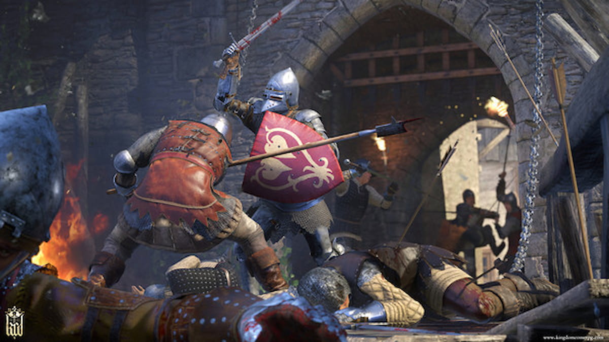 Official image for Kingdom Come Deliverance, knights in battle