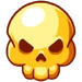 Gold skull 