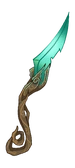 Dagger shaped like a feather
