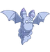 White bat-like creature