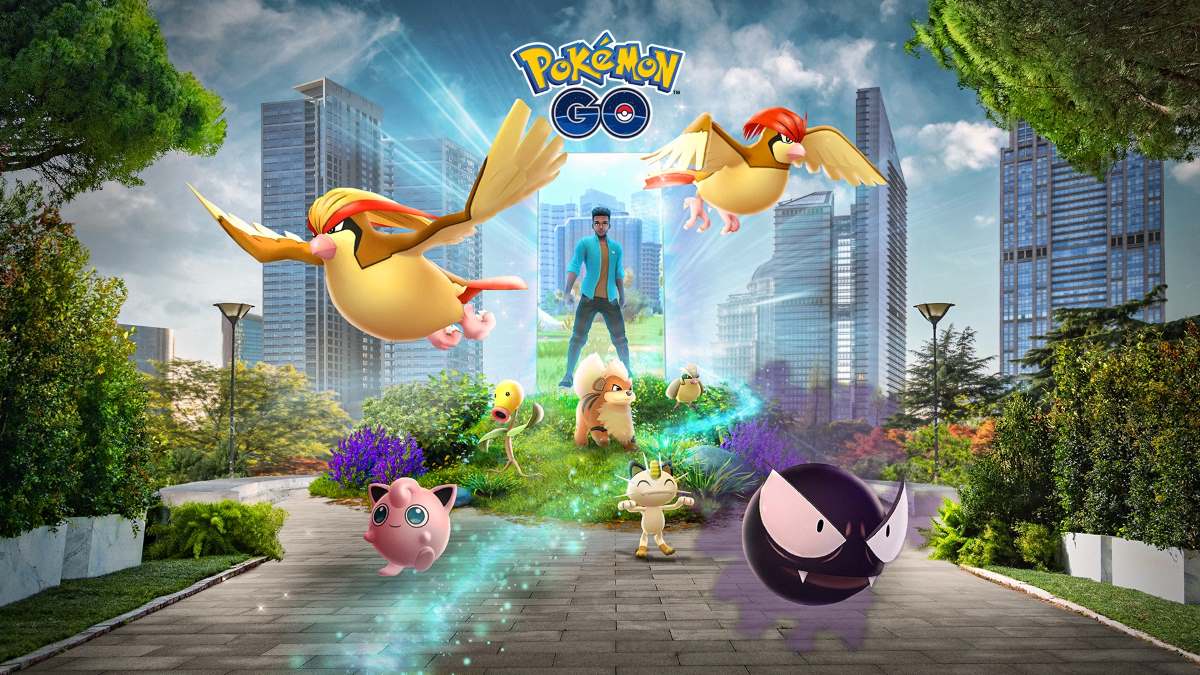 Kanto Pokemon surround player's Pokemon GO app