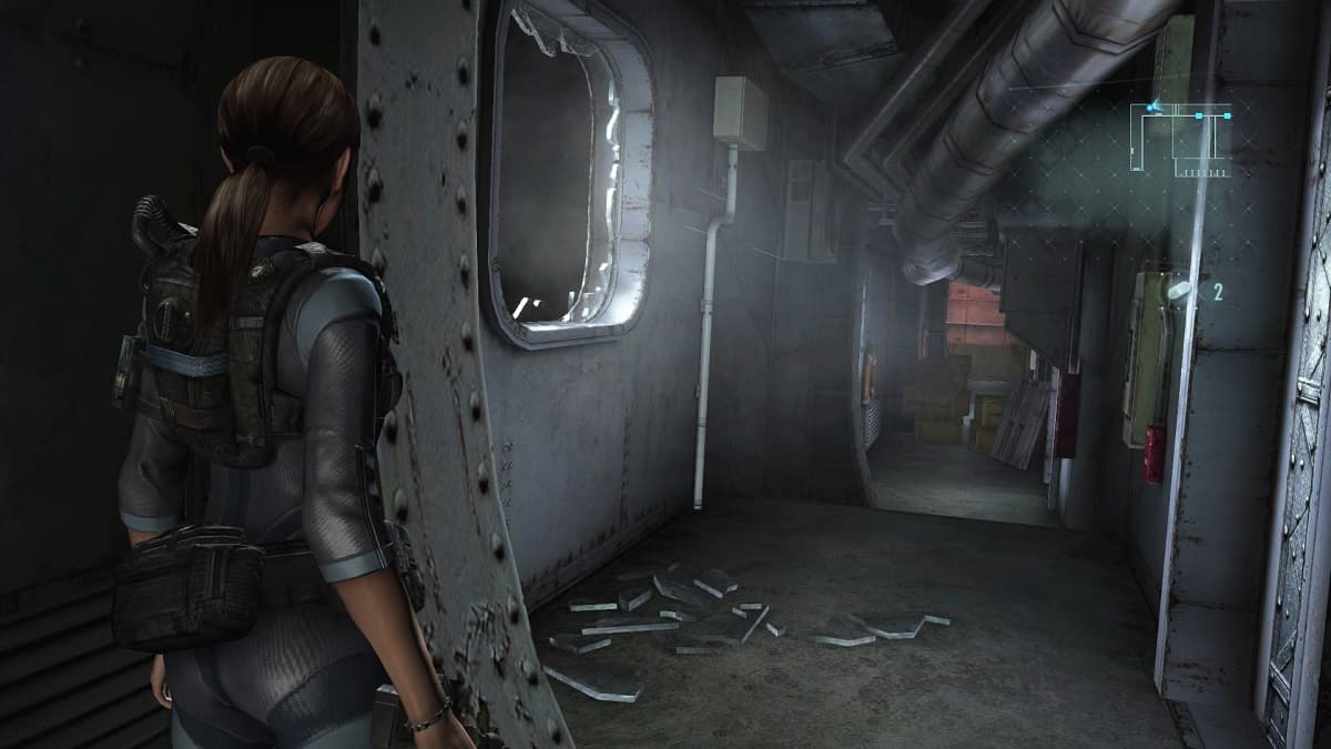 Jill explores an abandoned ship