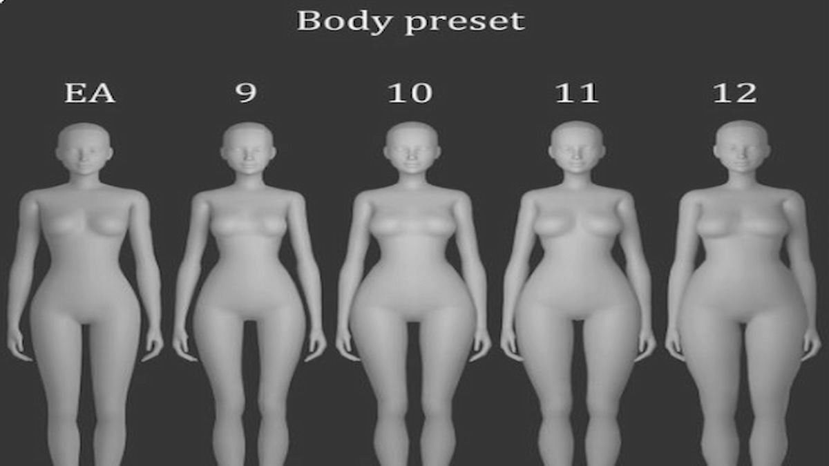 Mannequins of various body sizes