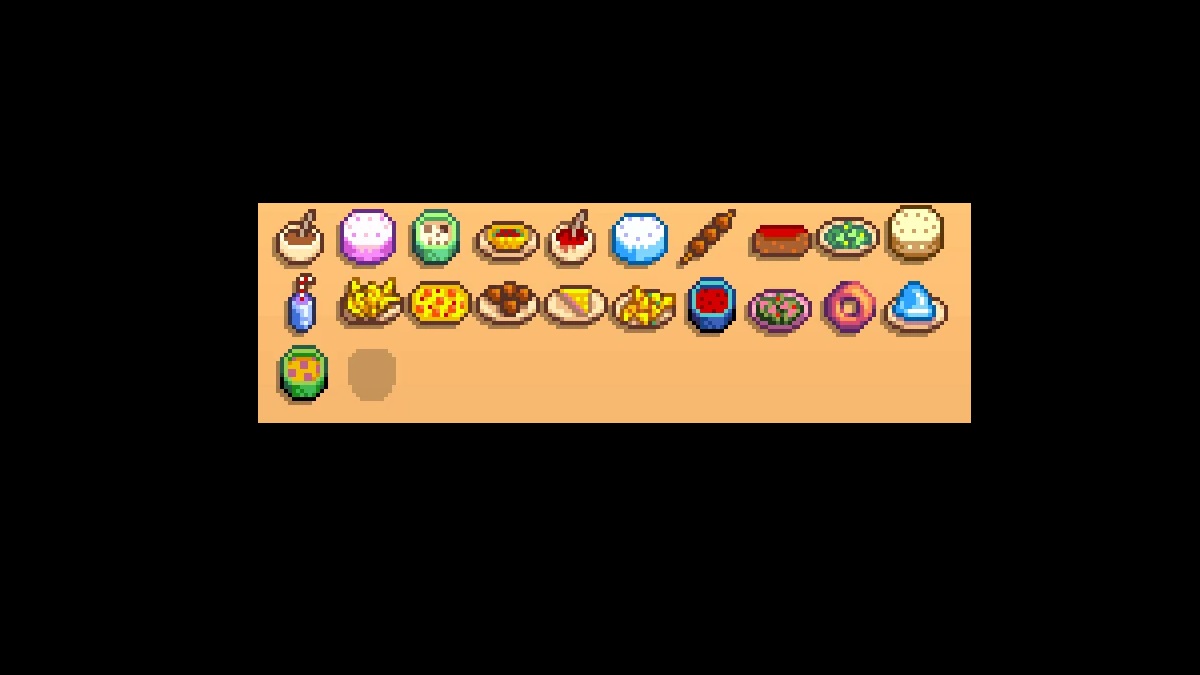 Icons for desert festival foods