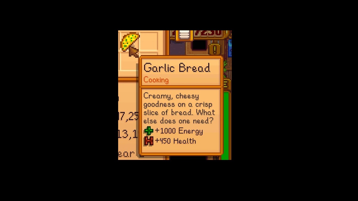 Garlic bread stats