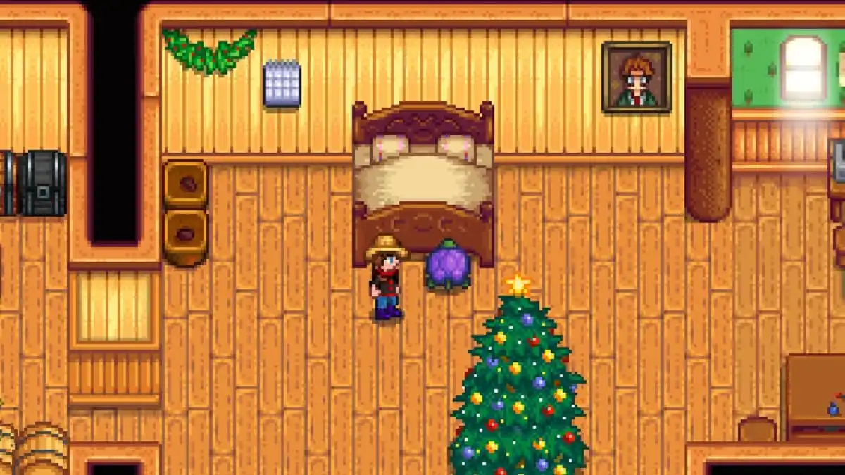 Purple turtle in the farmhouse