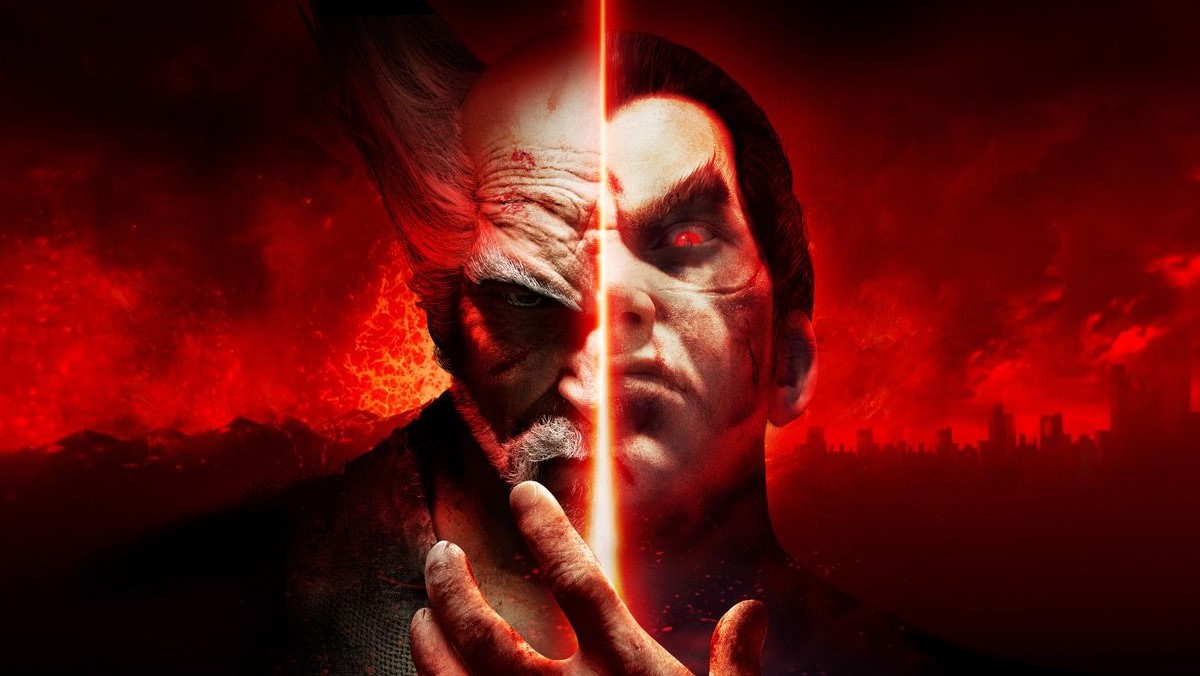 Split image of Heihachi and Kazuya for Tekken 7.