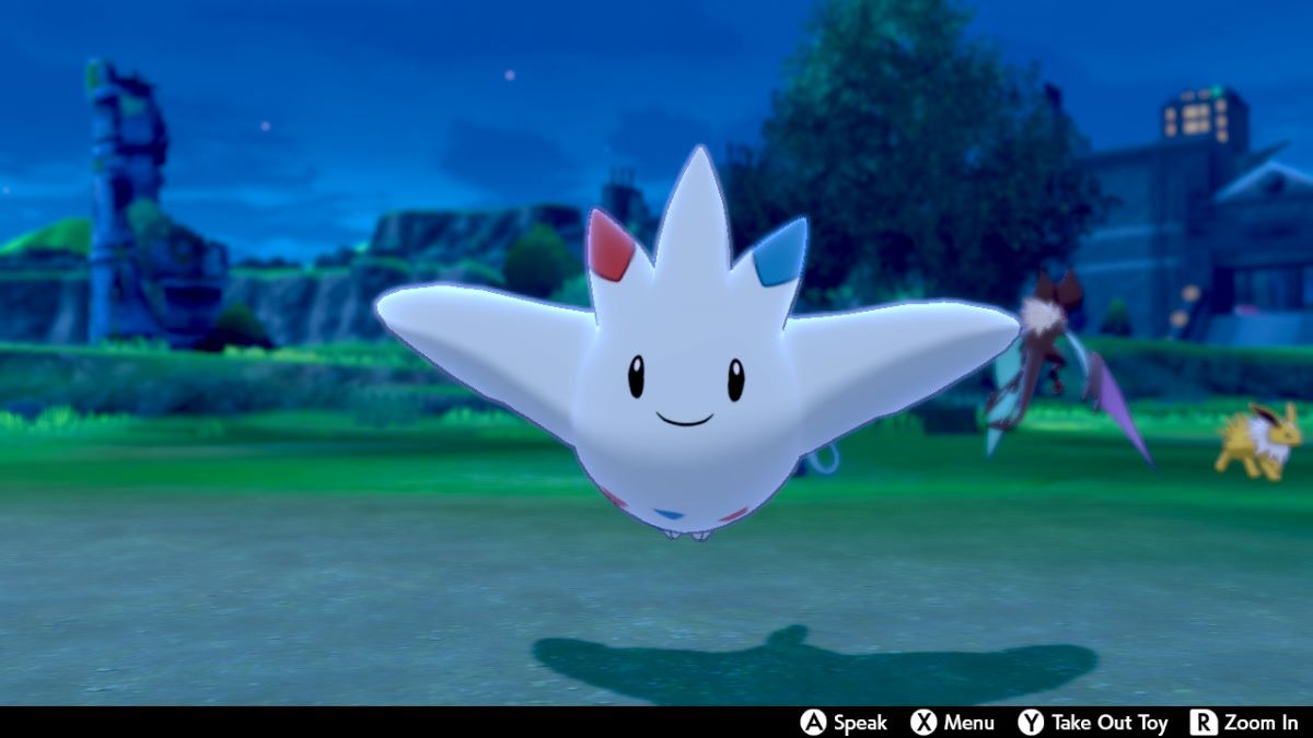 Togekiss approaches the player in Pokemon Sword & Shield