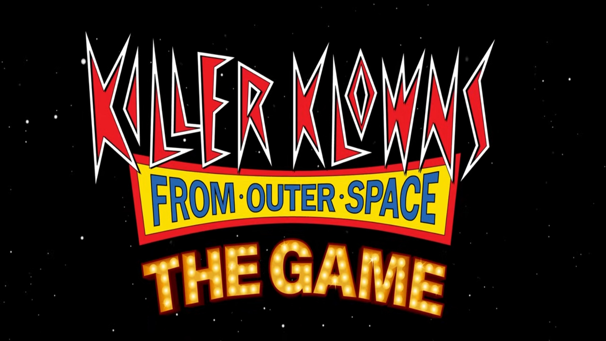 The Killer Klowns From Outer Space title screen.