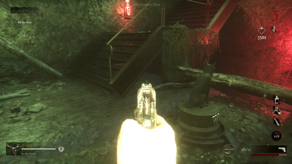 The Sewer Entrance West doll location in Sker Ritual.