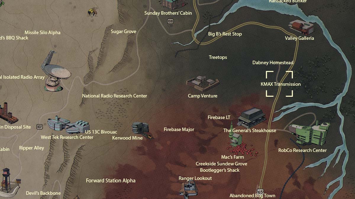 KMAX Transmission Location in Fallout 76