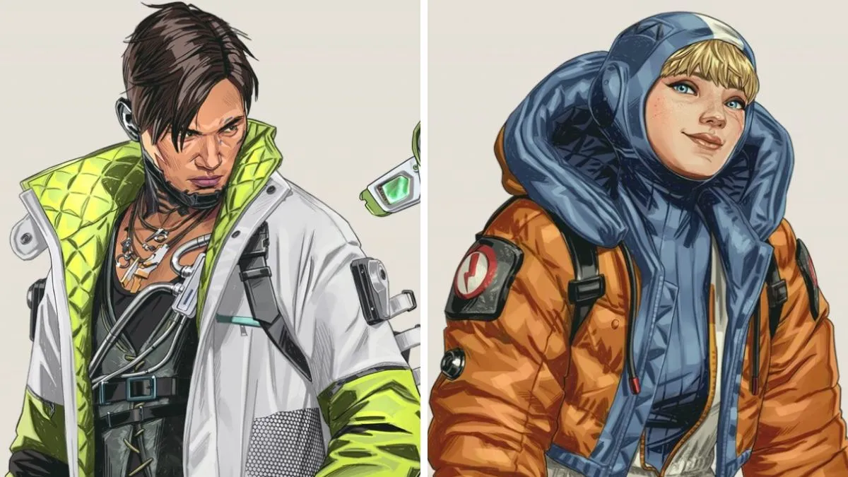 Crypto and Wattson side by side in Apex Legends
