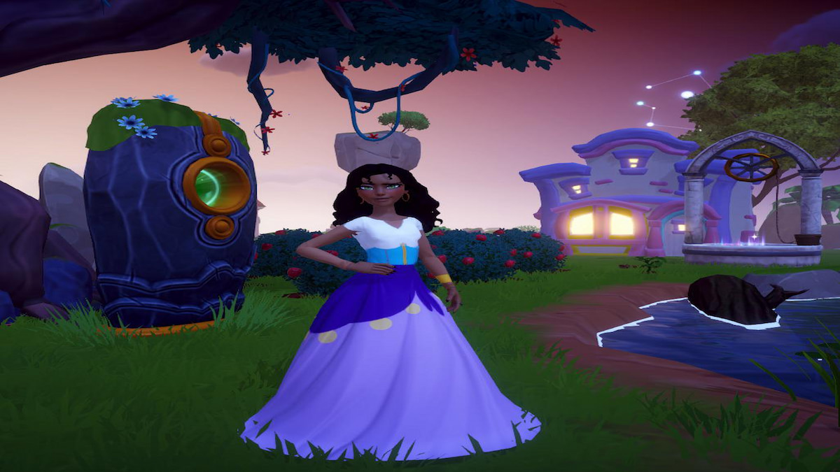 Esmeralda dress touch of magic design in Disney Dreamlight Valley